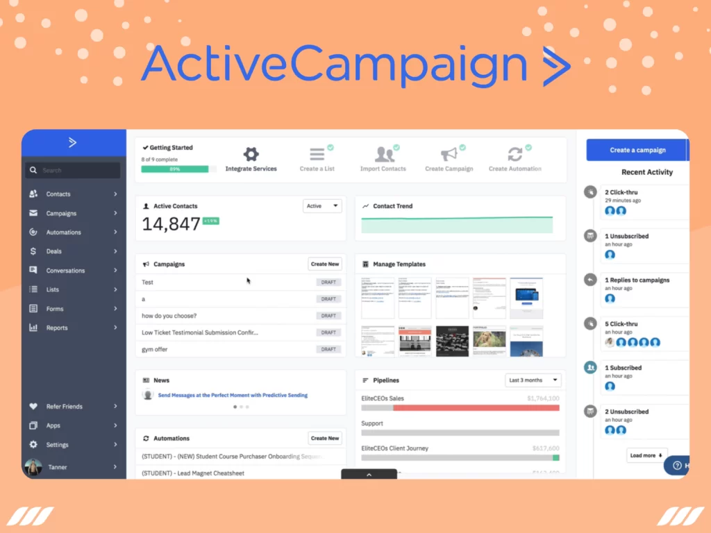 active campaign sales prospecting tool