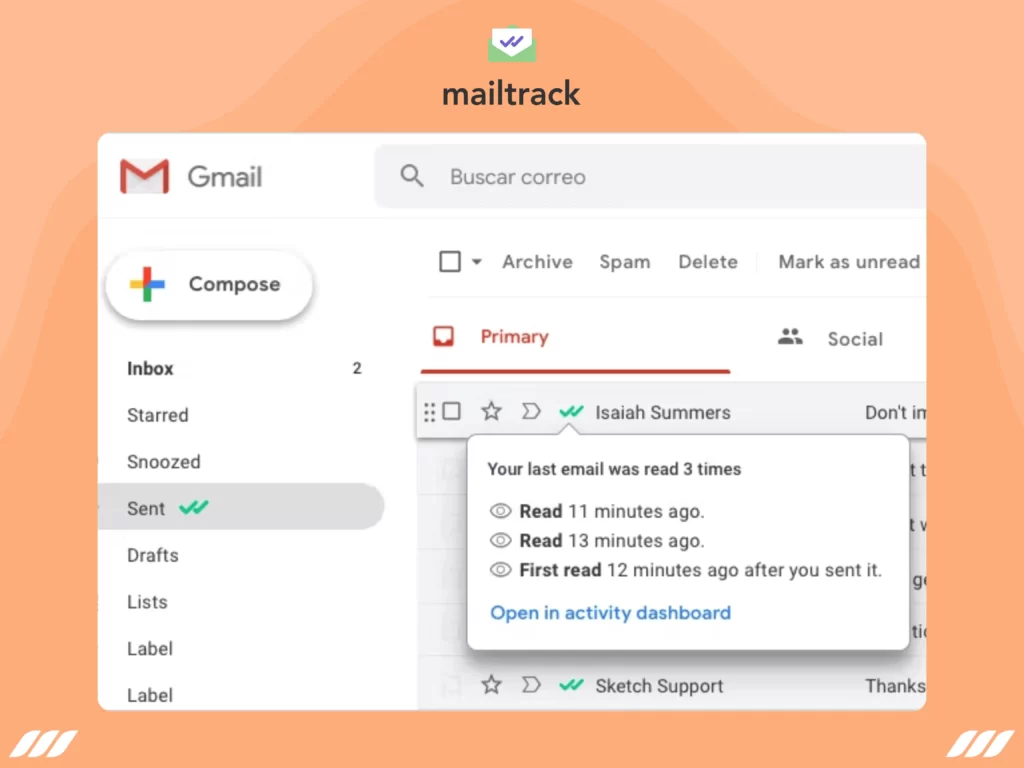 mailtrack email outreach tracking tool