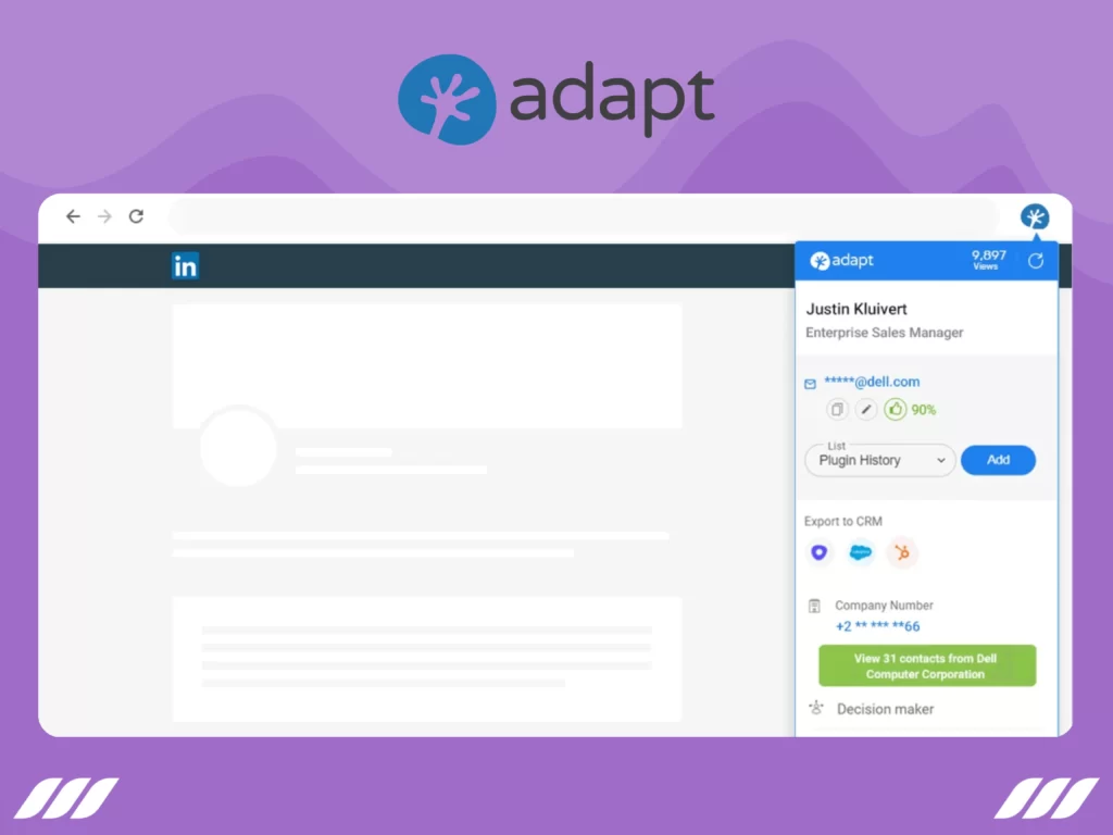 Best LinkedIn Email Extractor Tools: Adapt