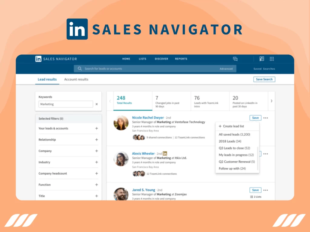Social Media Marketing Tools: LinkedIn Sales Navigator