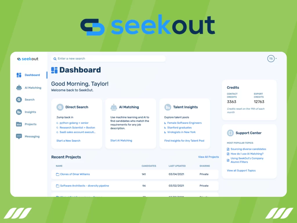 Best recruitment automation Tools: SeekOut