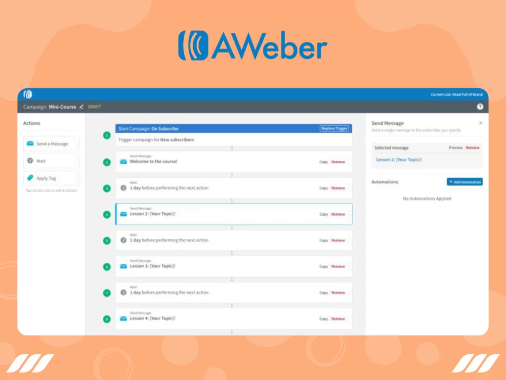 Best Email Automation Tools: AWeber