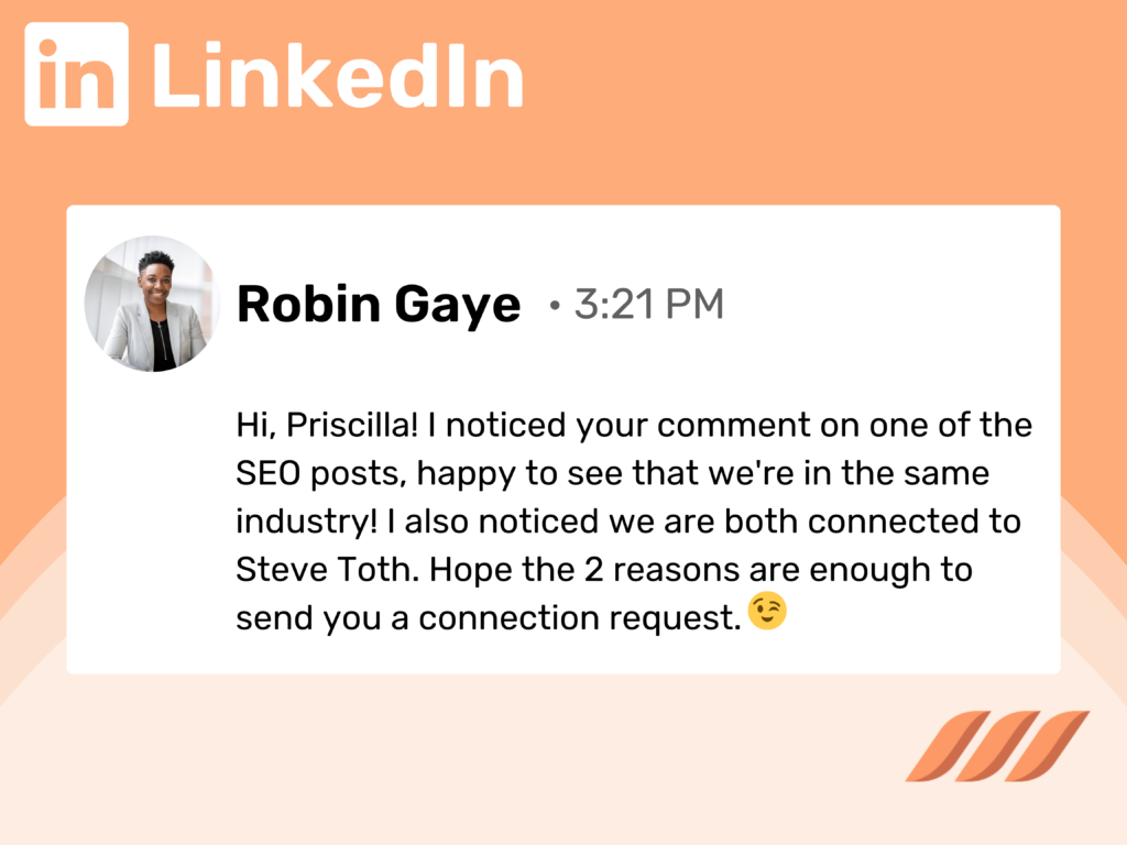 LinkedIn Mass Message: Message for Connection Request