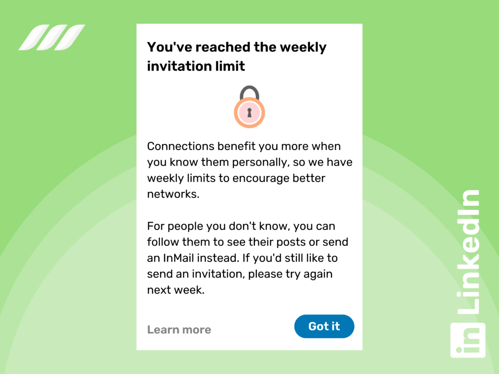 Weekly Invitation Quotas Reached