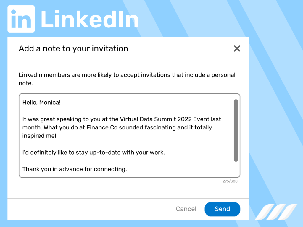 LinkedIn networking: Connection Personalization