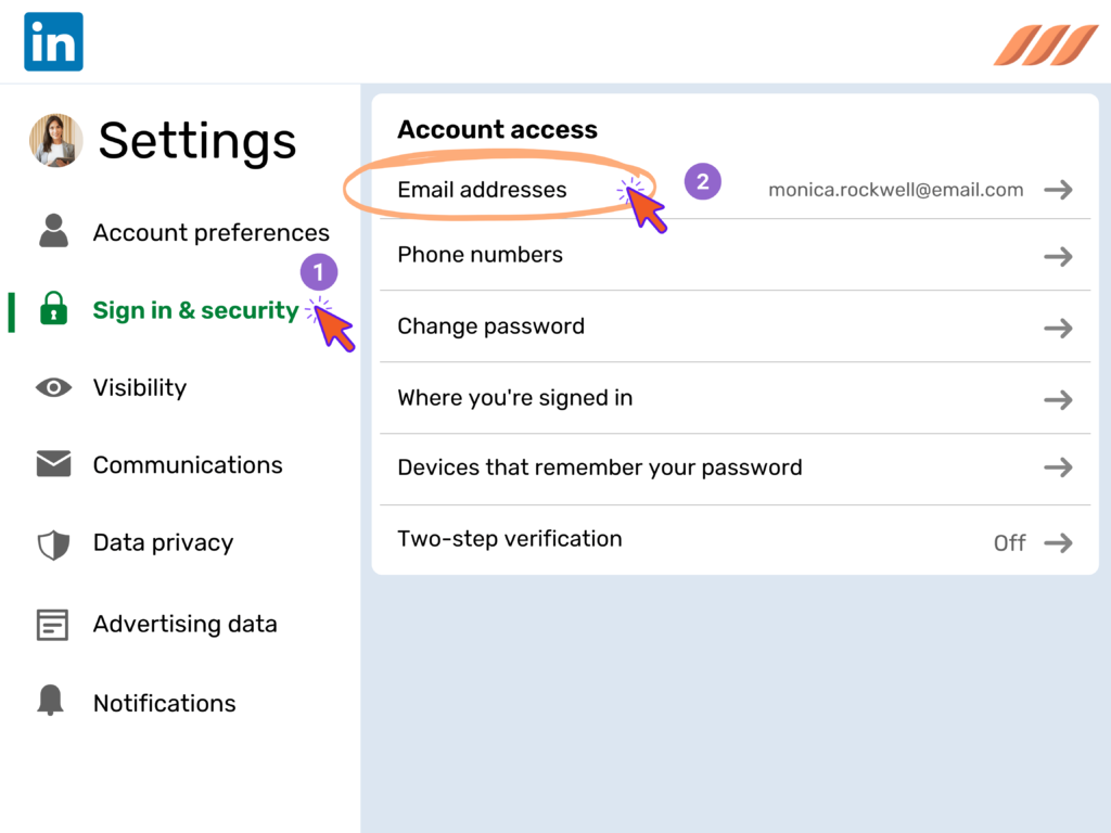 Manage Your Email Address On LinkedIn Dripify