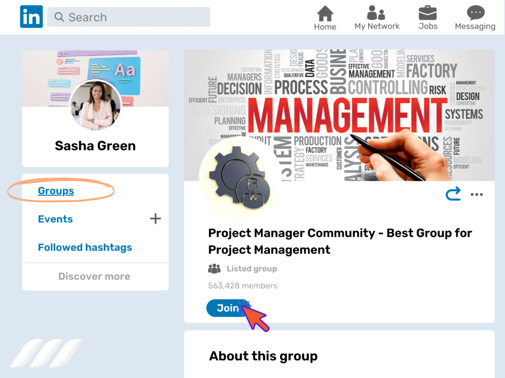 Improve LinkedIn Profile: Following Popular Groups