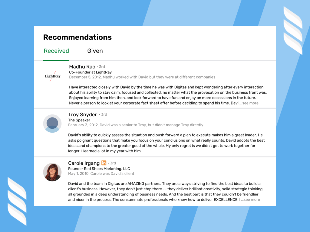 Improve LinkedIn Profile: Request Recommendations