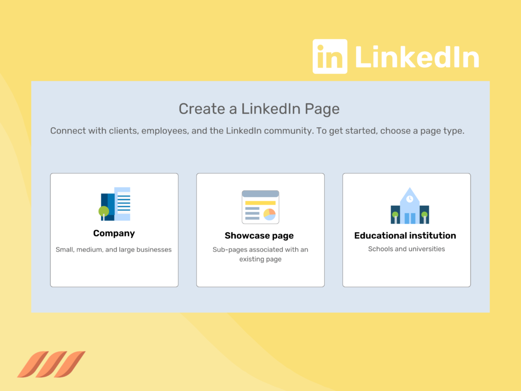 Create a New Account on LinkedIn: Choosing a Page Type