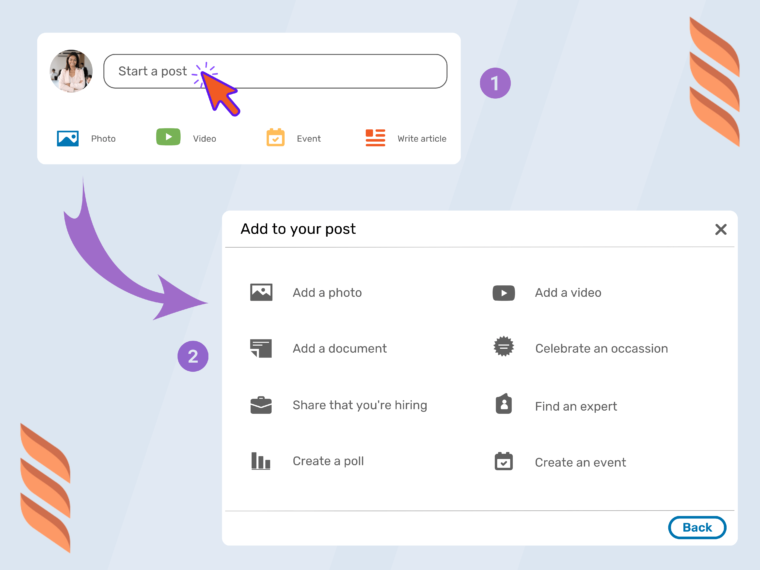 where are draft posts stored on linkedin