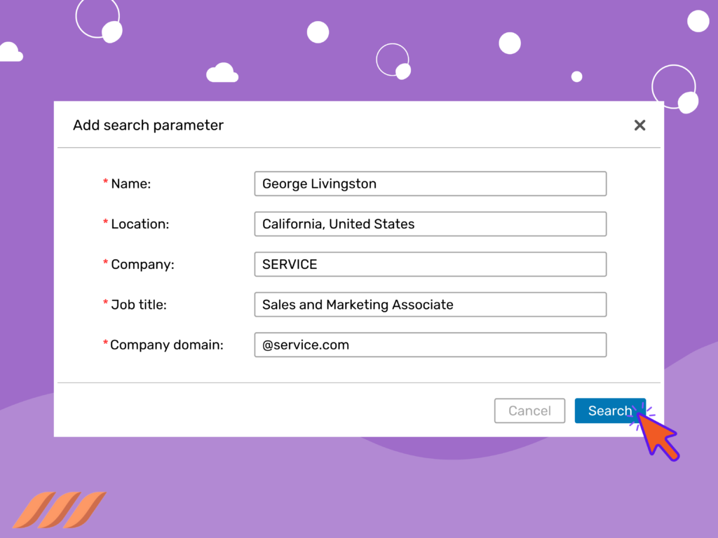 Email Finder Guide: Step-2 Search Parameters