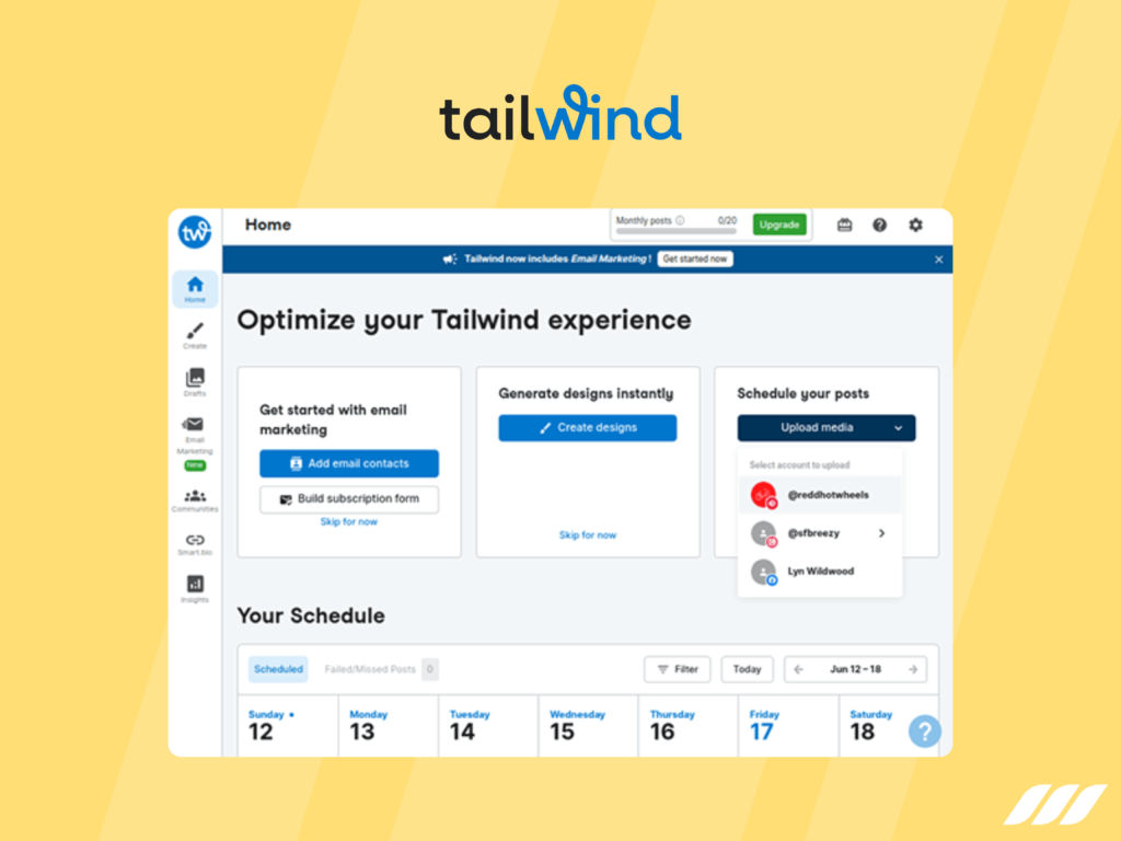 Tailwind Social Media Automation Tool