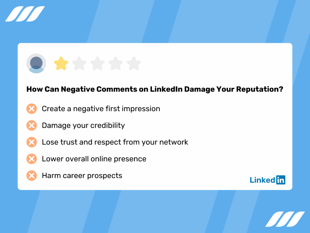 How Can Negative Comments on LinkedIn Damage Your Reputation