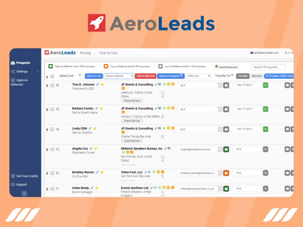 Best LinkedIn Lead Generation Tools: AeroLeads