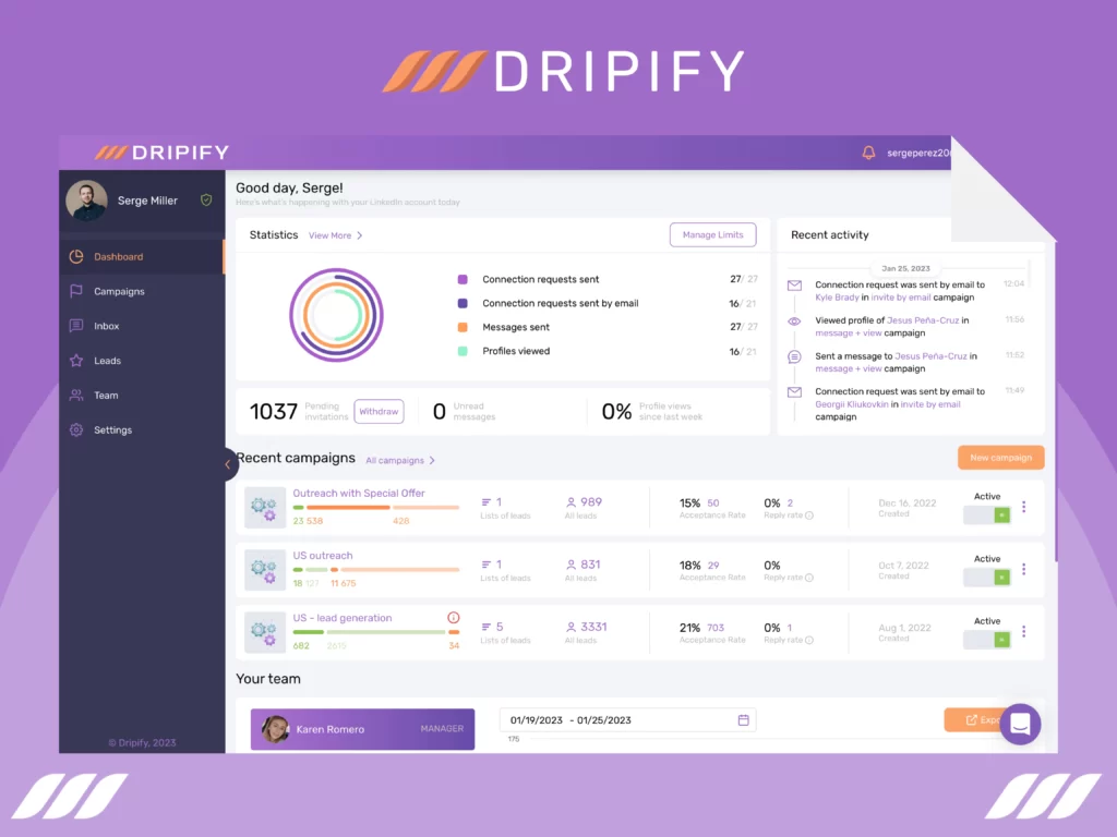 Best Sales Automation Tool: Dripify