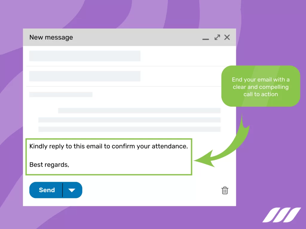 Follow Up Sales Email: End With a Clear Call to Action