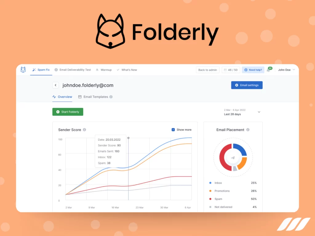 Best Email Warm Up Tools: Folderly