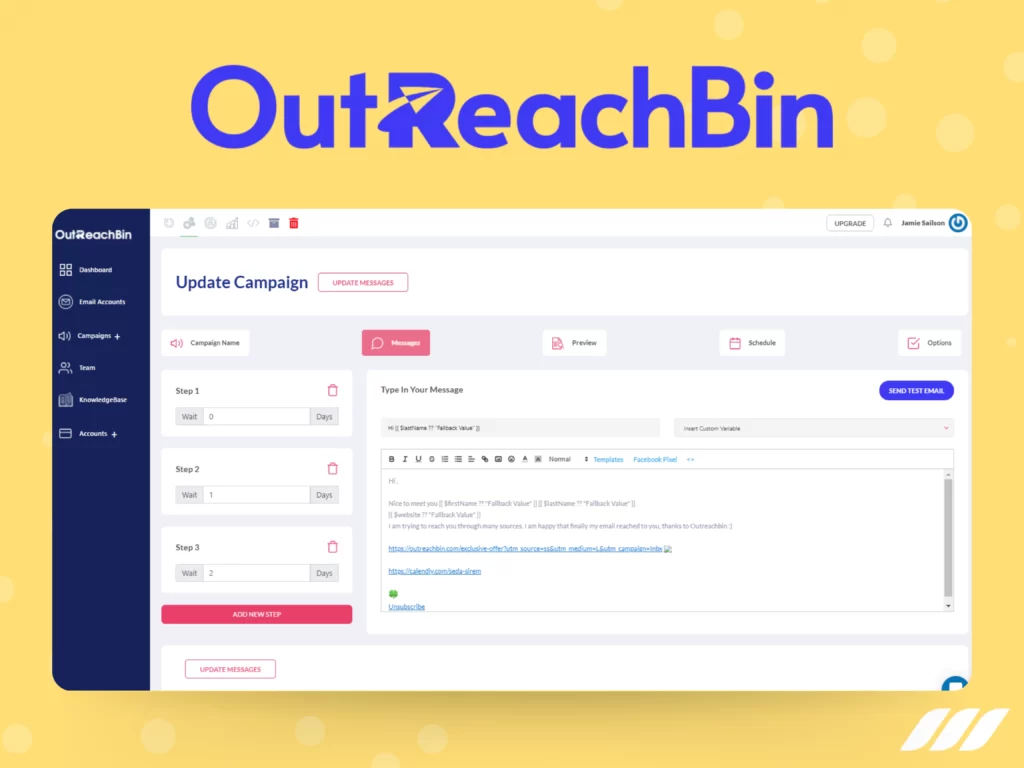 Best Email Warm Up Tools: InboxWarm by OutreachBin
