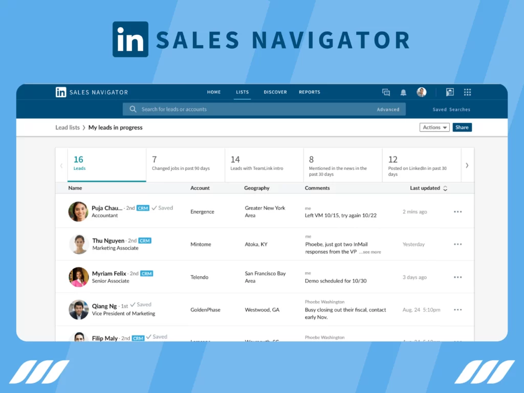 Best LinkedIn Lead Generation Tools: LinkedIn Sales Navigator