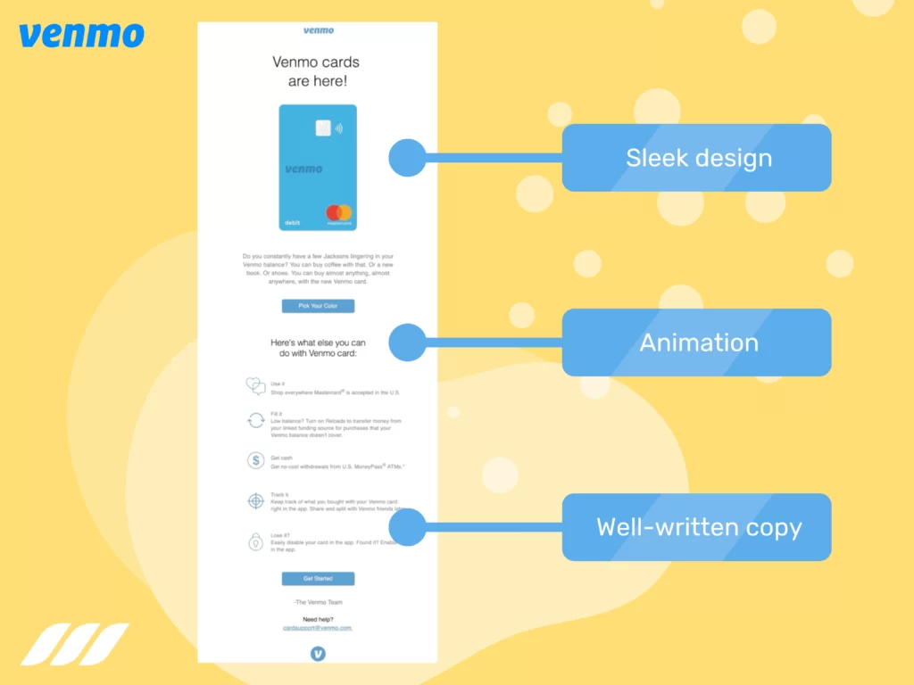 Product Launch Emails Examples: Venmo