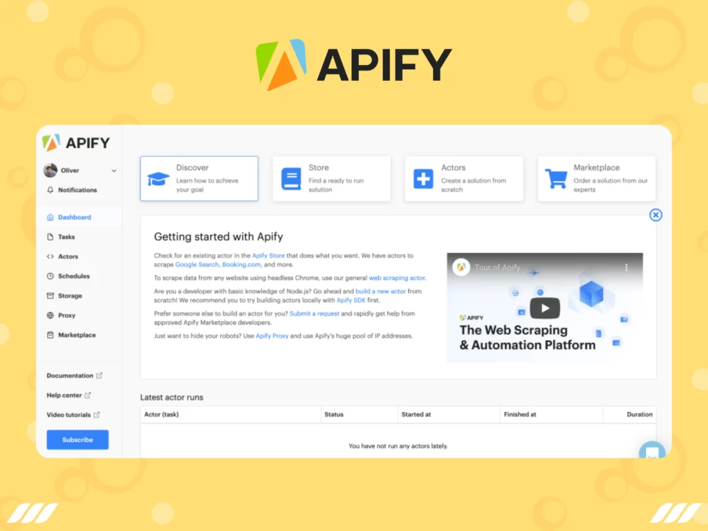 Best Social Media Scraping Tools: Apify