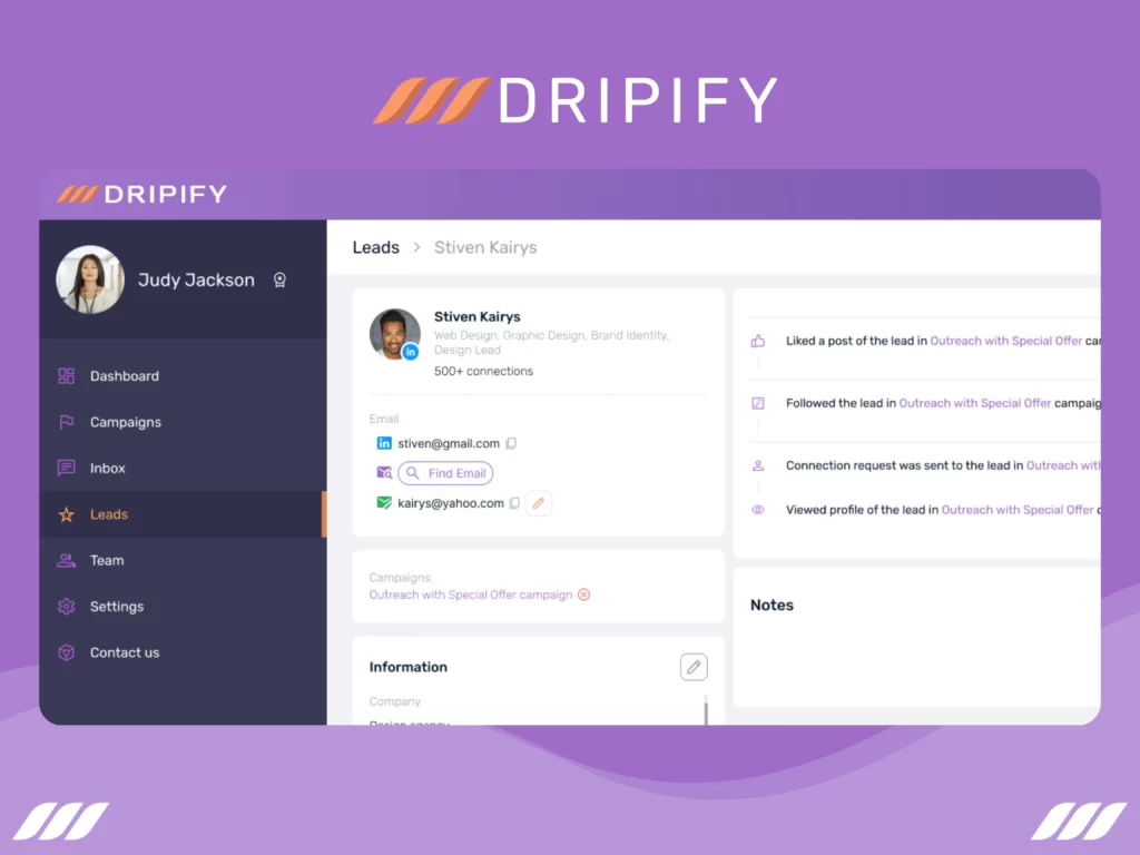 Best Email Finder: Dripify