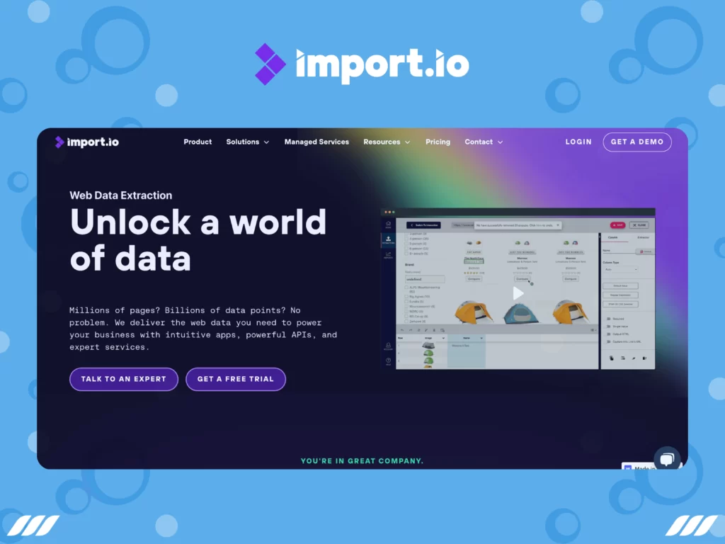 Best Social Media Scraping Tools: Import.io