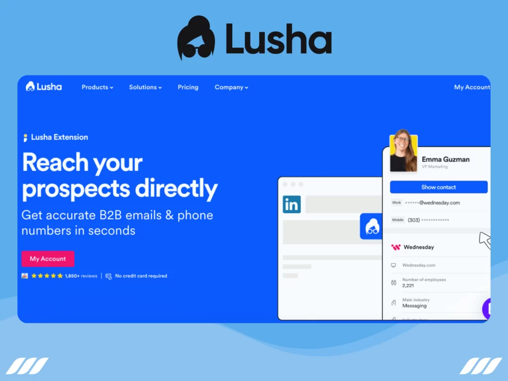 Best Email Finder: Lusha