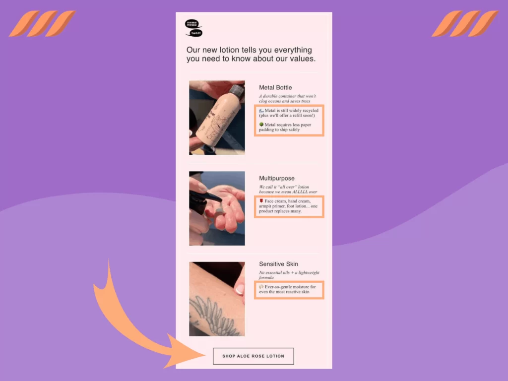 Product Launch Emails Examples: Meow Meow Tweet