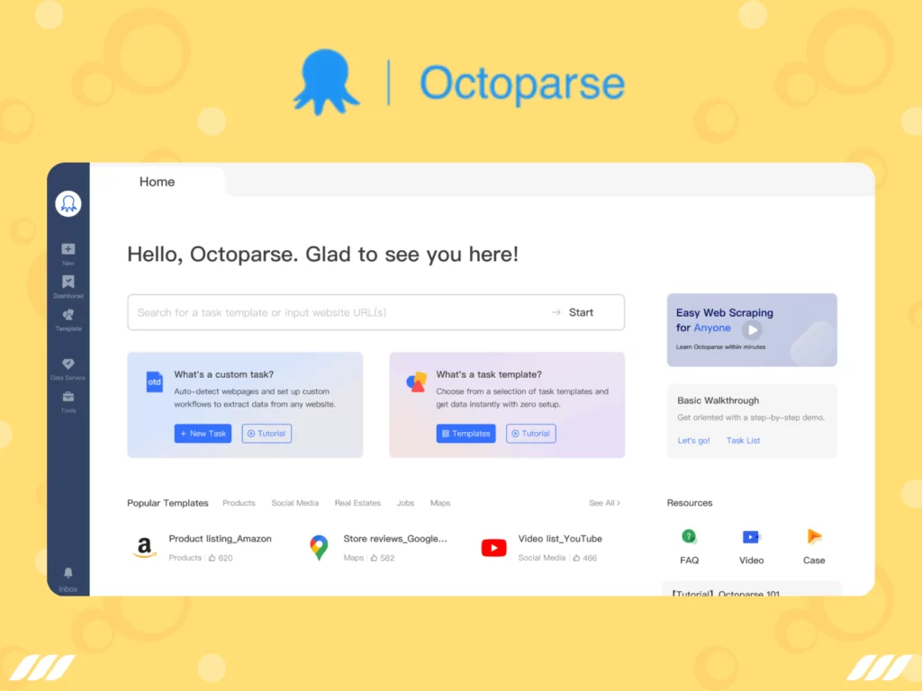 Best Social Media Scraping Tools: Octoparse