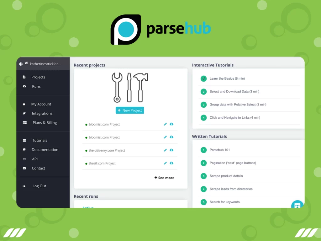 Best Social Media Scraping Tools: Parsehub