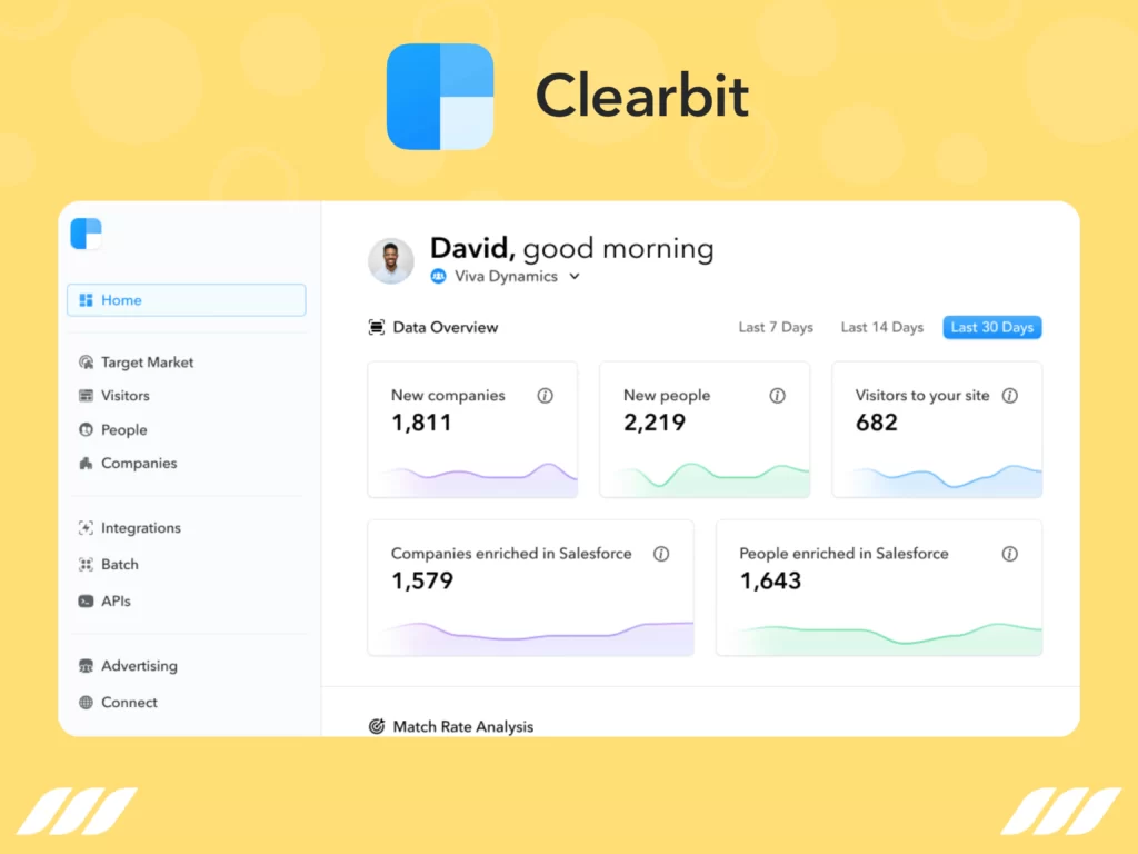 SDR Tools: Clearbit connect