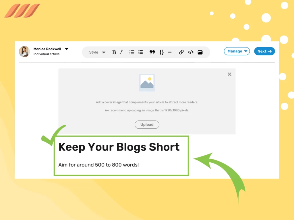 Blogging on LinkedIn: Keep Your Blogs Short