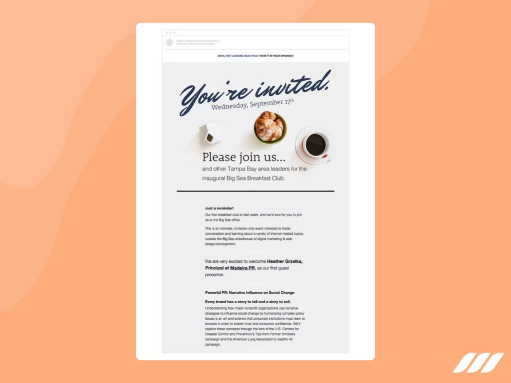 Email Marketing Examples: Event Invitation Emails