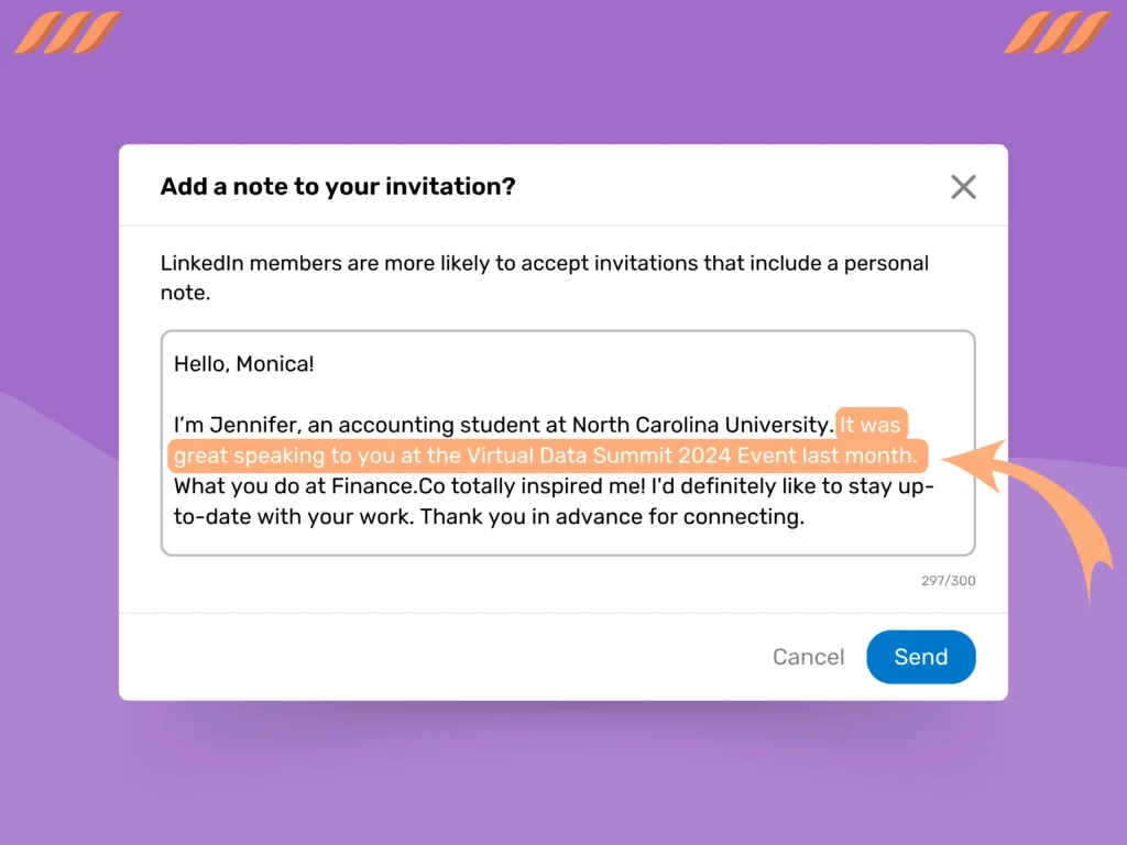 How to Write a LinkedIn Connection Request Message: Share how you found them