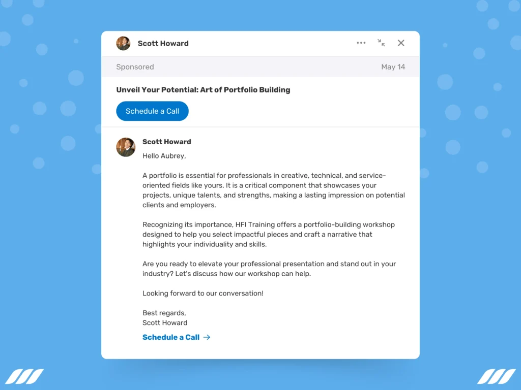 LinkedIn InMail Types: Sponsored InMails