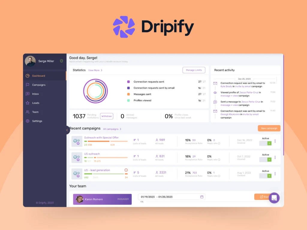 Best LinkedIn Marketing Tools: Dripify