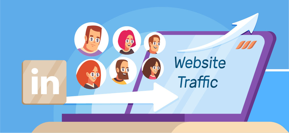 increase website traffic from LinkedIn